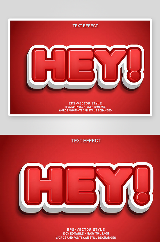 3D立体EPS艺术字效果-众图网