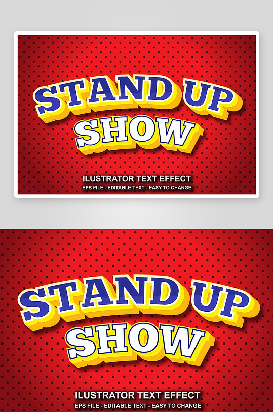 3D立体EPS艺术字效果-众图网