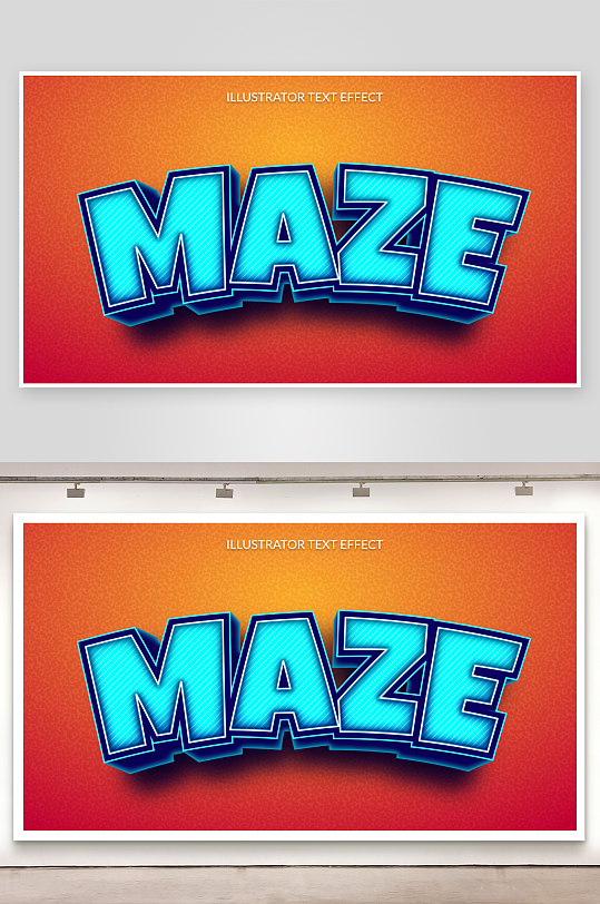 3D立体可编辑艺术字-众图网