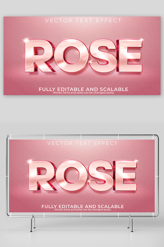 3D立体艺术字效果-众图网