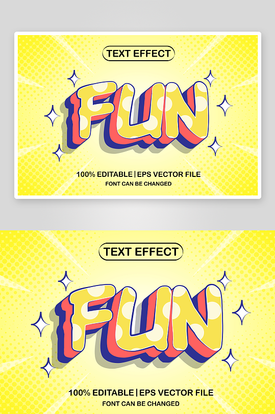 3D立体EPS艺术字效果-众图网