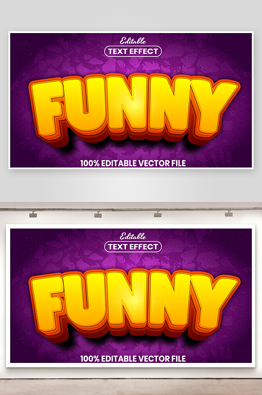 3D立体EPS艺术字效果-众图网