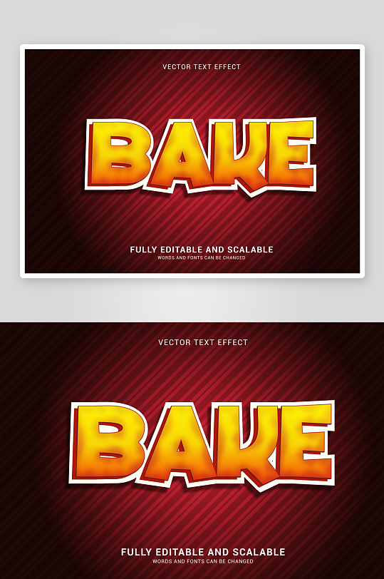 3D立体可编辑艺术字效果-众图网