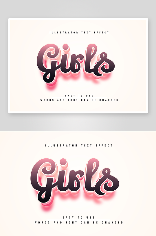 3D立体可编辑艺术字-众图网