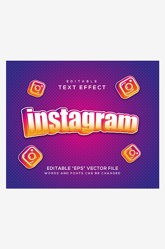 3D立体艺术字效果-众图网