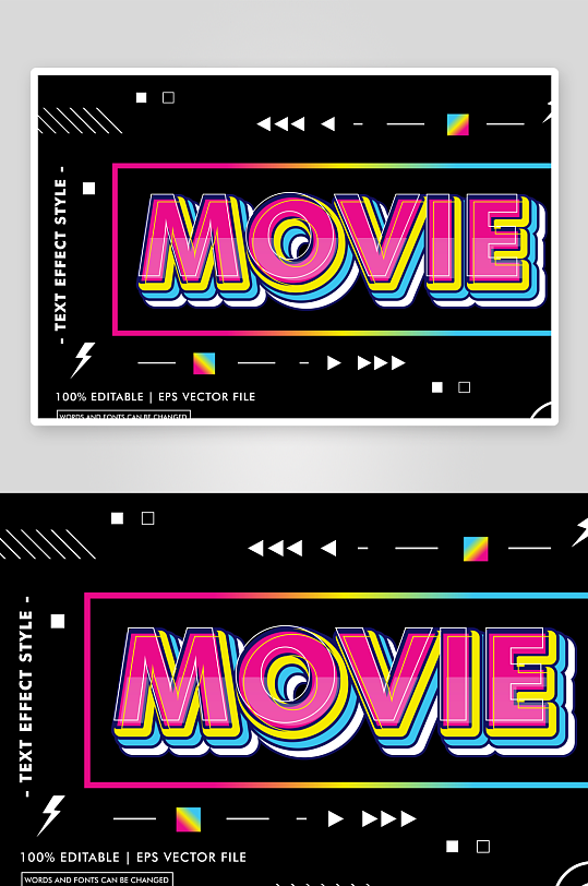 可编辑EPS艺术字效果-众图网