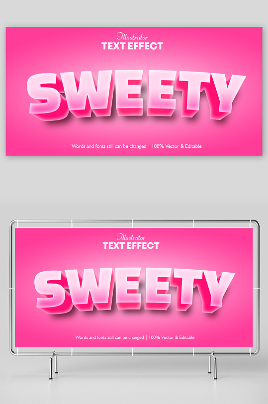 3D立体EPS艺术字效-众图网