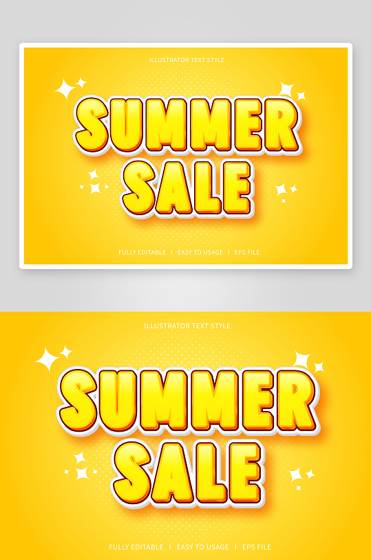 3D立体可编辑艺术字效果-众图网