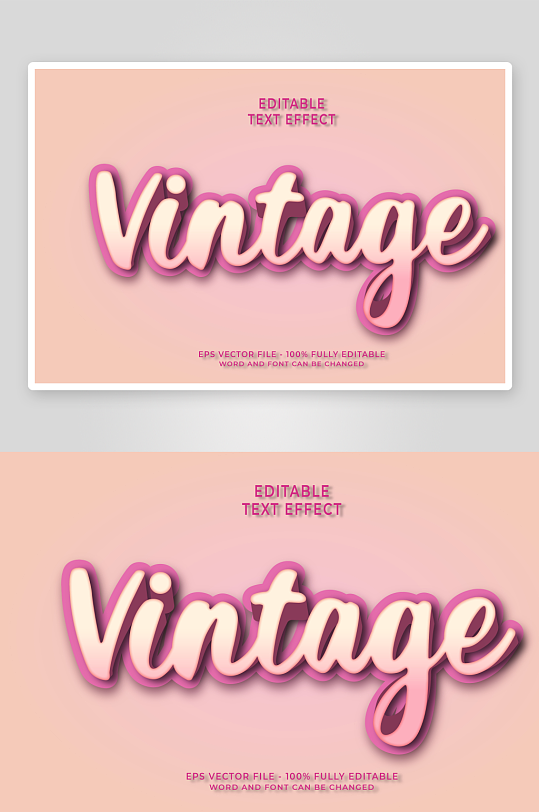 3D立体EPS艺术字效果-众图网