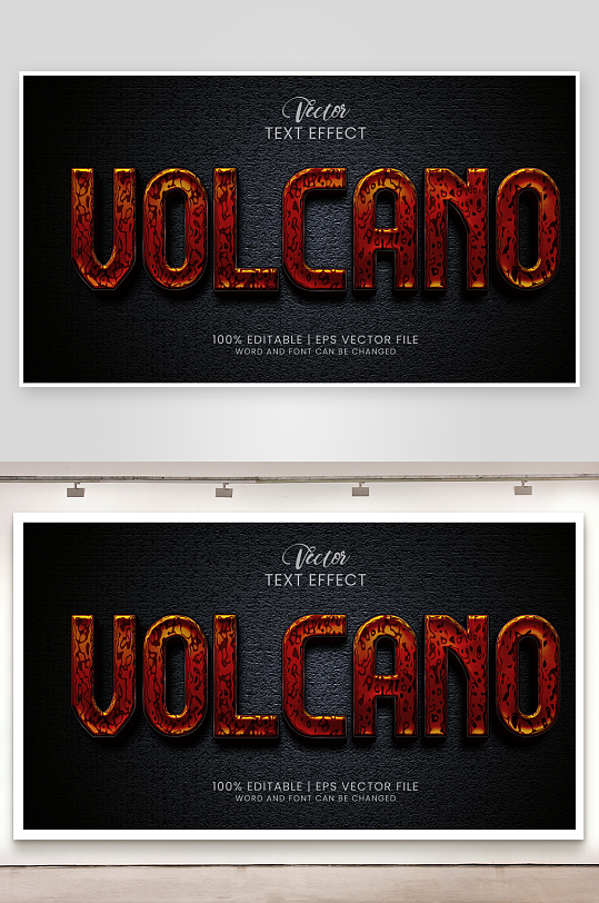 3D立体EPS艺术字效果-众图网