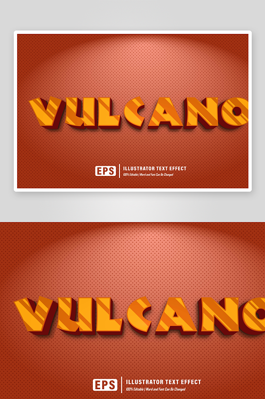 3D立体EPS艺术字效果-众图网