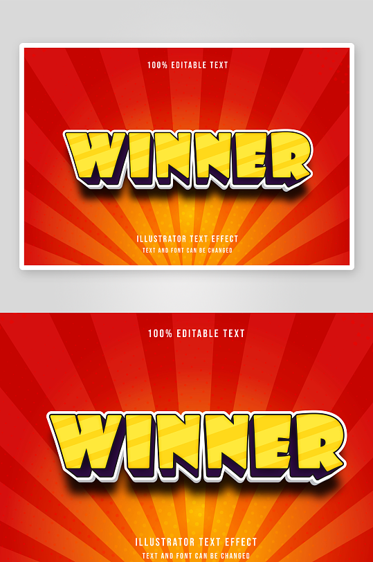 3D立体EPS艺术字效果-众图网