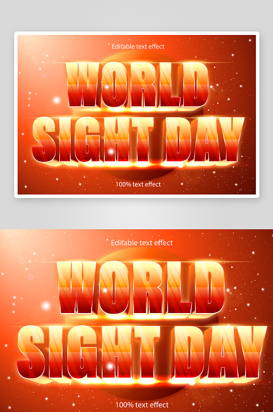 3D立体EPS艺术字效果-众图网