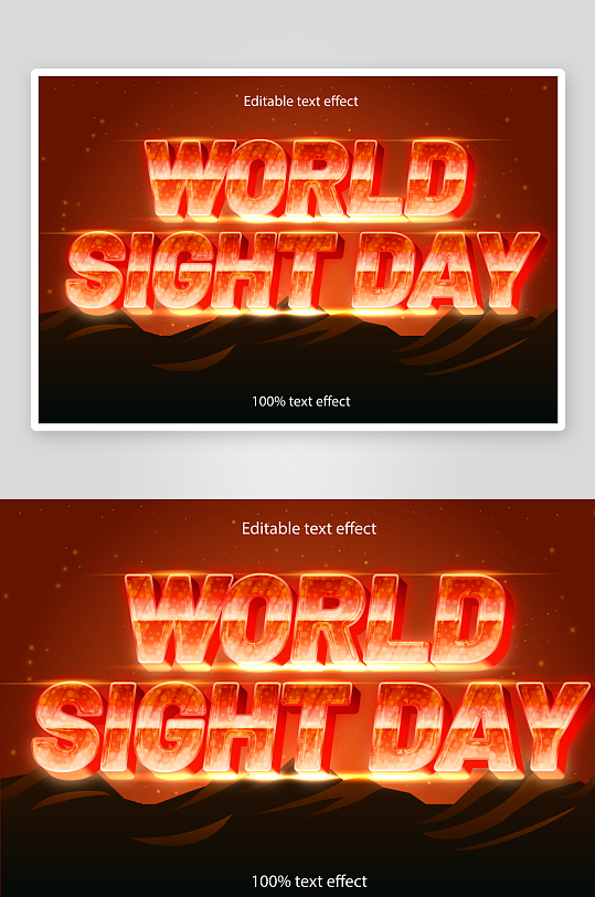 3D立体EPS艺术字效果-众图网