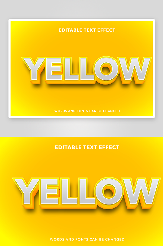 3D立体EPS艺术字效果-众图网