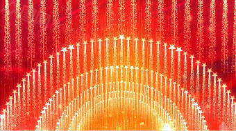 红金粒子党政颁奖动态背景视频素材-众图网