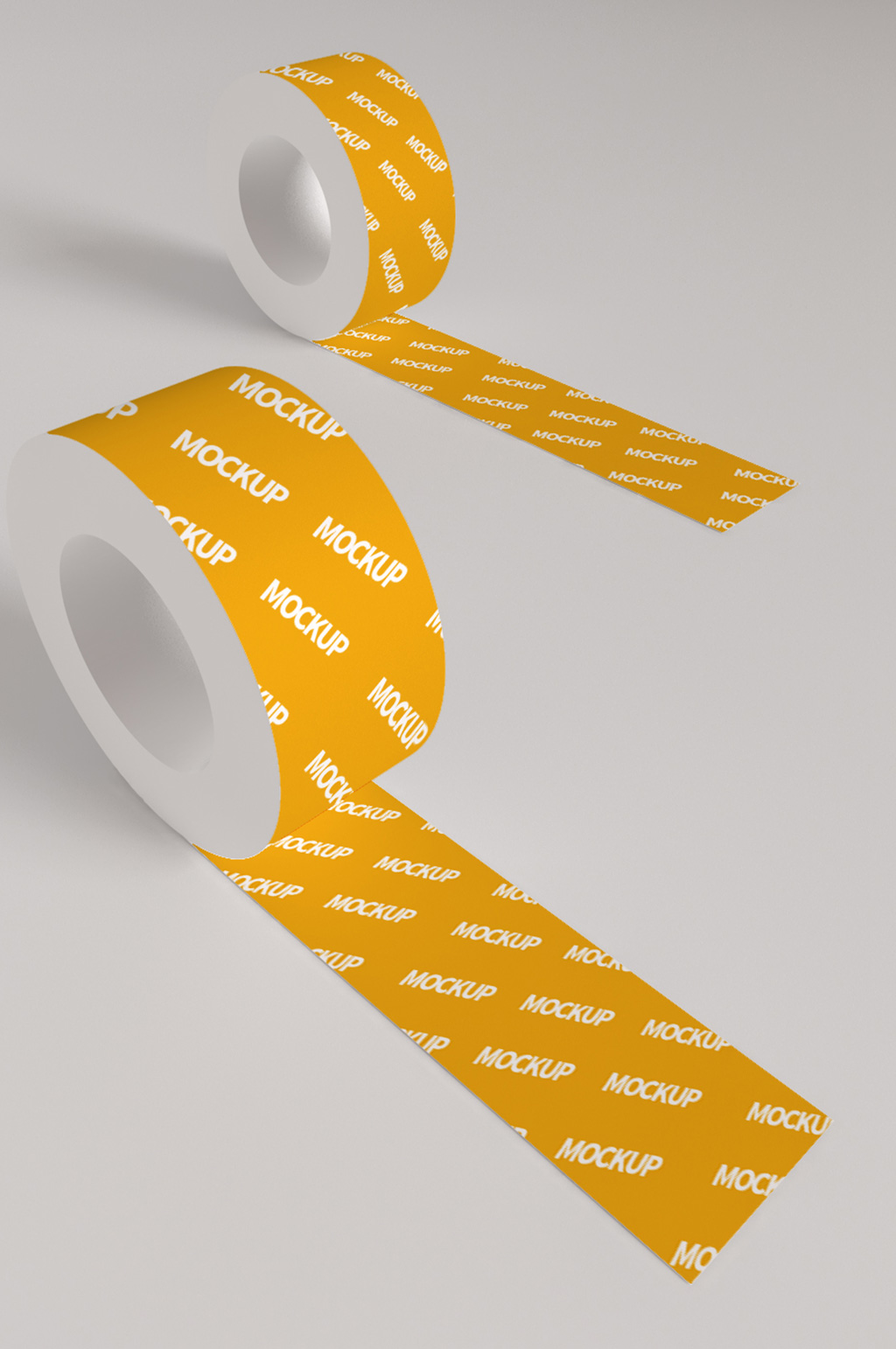 原创模型胶带纸贴纸文创样机矢量图