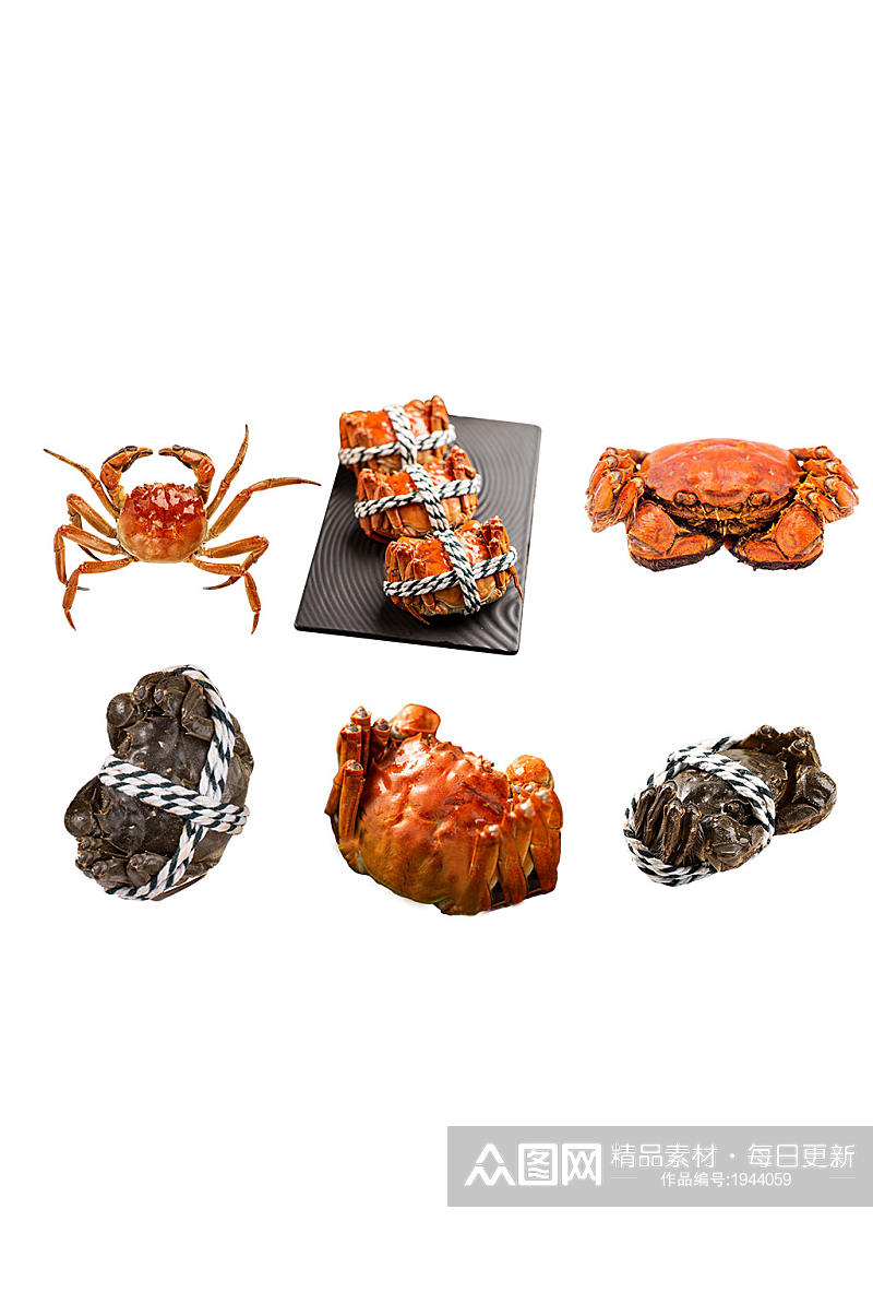 水产海鲜螃蟹美食素材