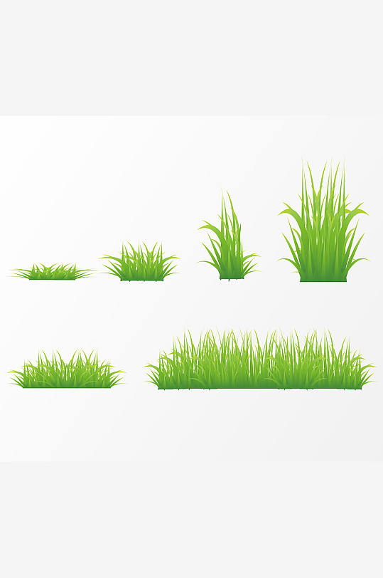 草地绿色植物草皮元素模板