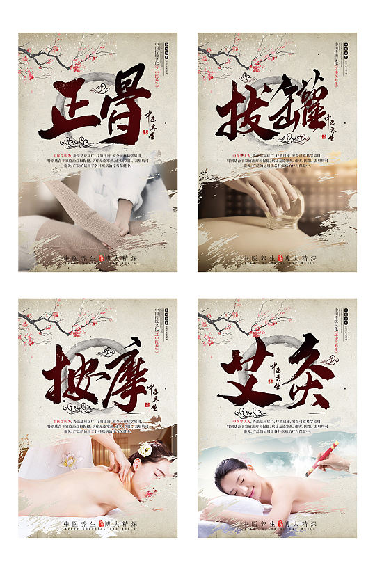 中医文化宣传四件套挂画