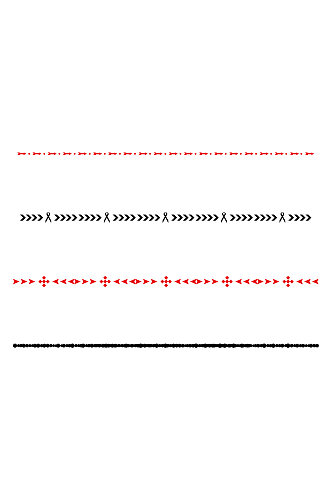 黑色红色单色简单简约装饰分割线条