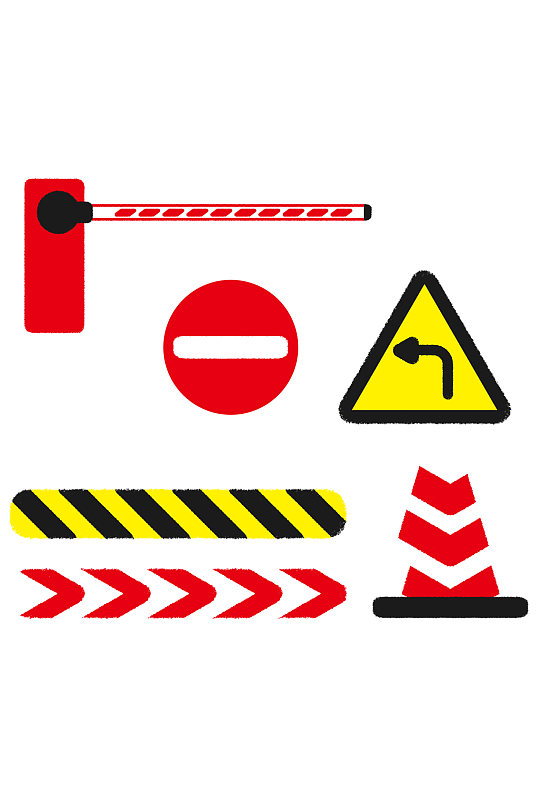 安全生产月施工现场工地公路安全路障