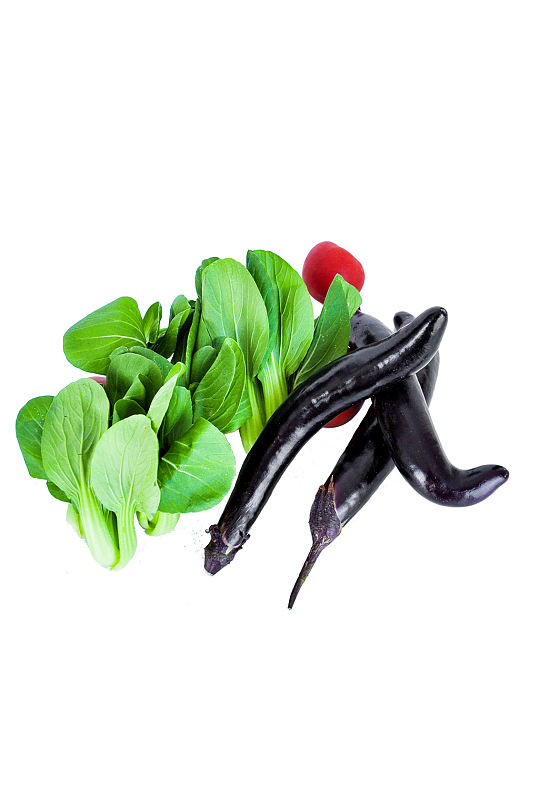 蔬菜西红柿茄子油菜有机蔬菜高清实物摄影