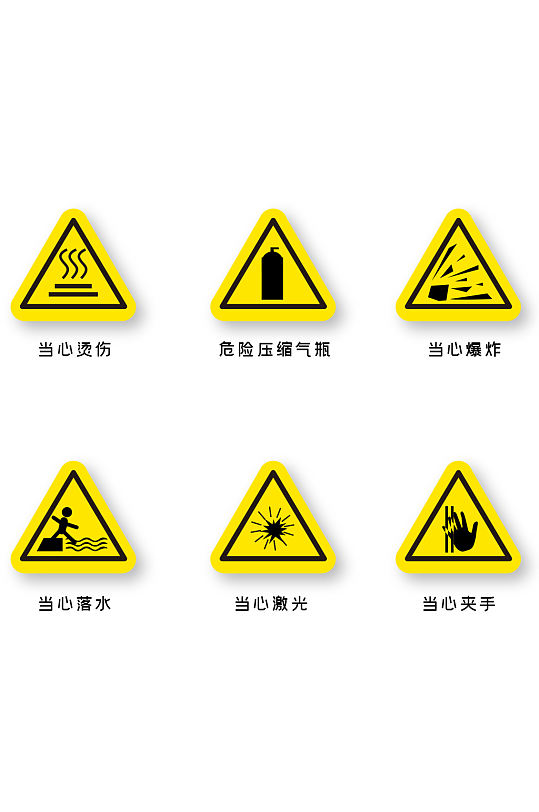 警示标志设计图示