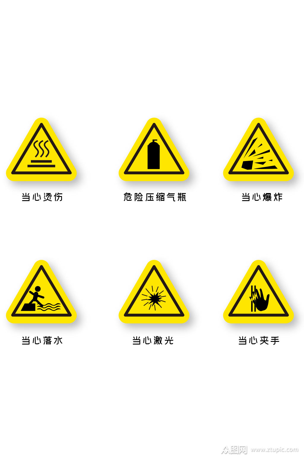 警示标志设计图示