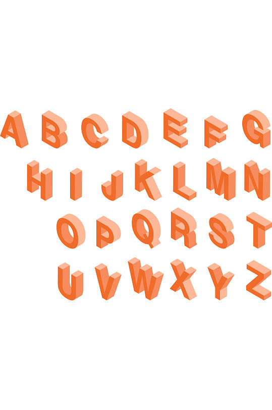 字母25D数字字体