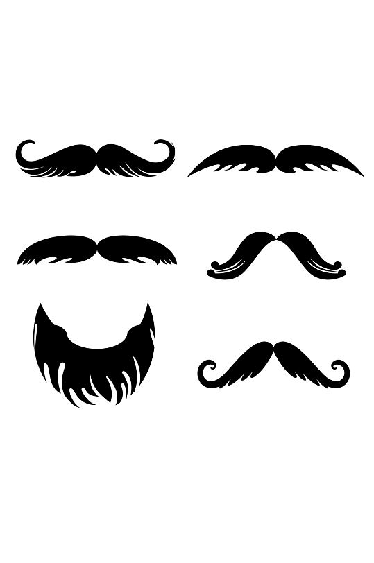 黑色胡子胡须造型