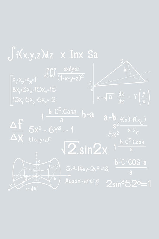 矢量的数学公式元素
