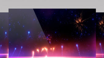 新年庆祝3D烟花-众图网