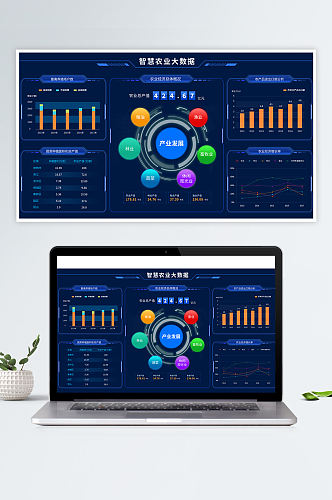 UI设计web智慧农业可视化大数据界面