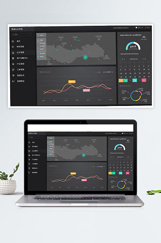 ui设计后台数据可视化 UI后台界面