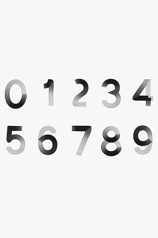 艺术数字艺术字字体元素