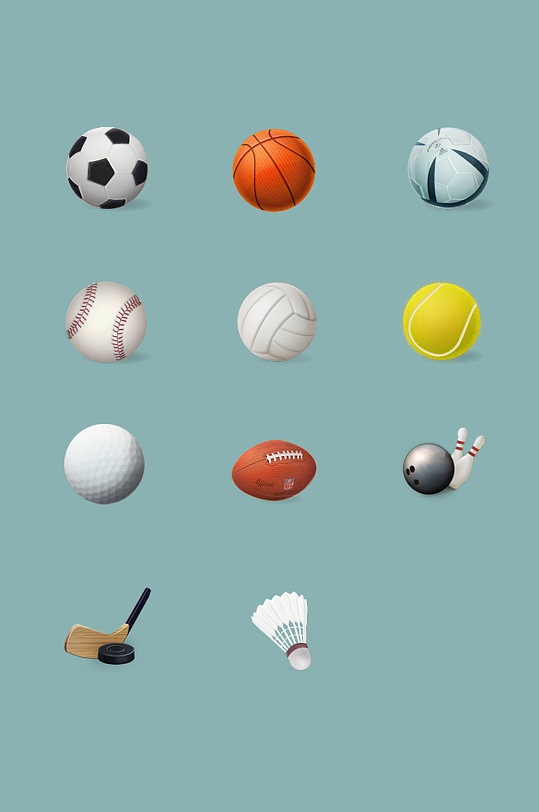球类透明背景免扣素材图片