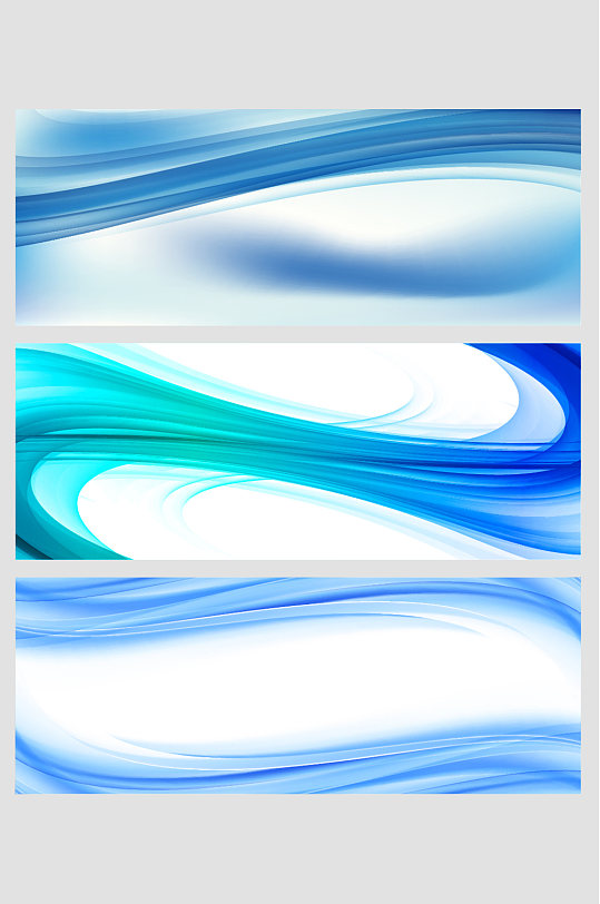 蓝色渐变层次抽象几何线条装饰背景