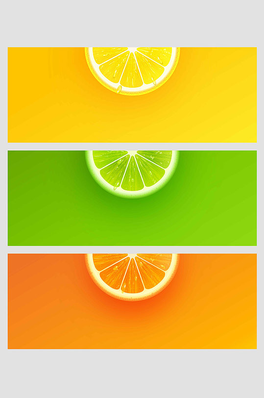 橙子柠檬橘子青柠水果果汁清新夏日壁纸