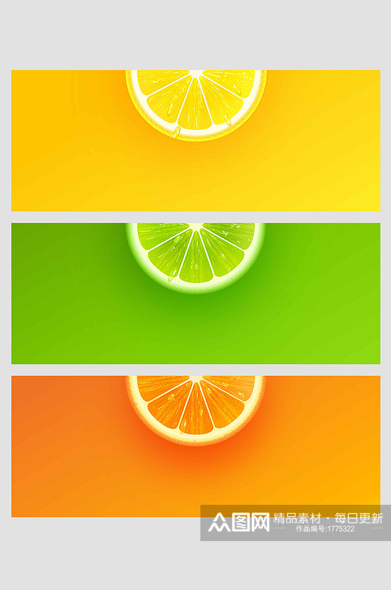 橙子柠檬橘子青柠水果果汁清新夏日壁纸素材