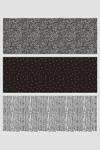 黑白简洁波点密集虚线几何壁纸背景