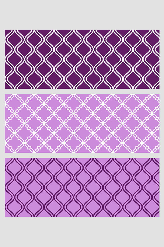 紫色梦幻曲线菱形几何抽象平铺壁纸