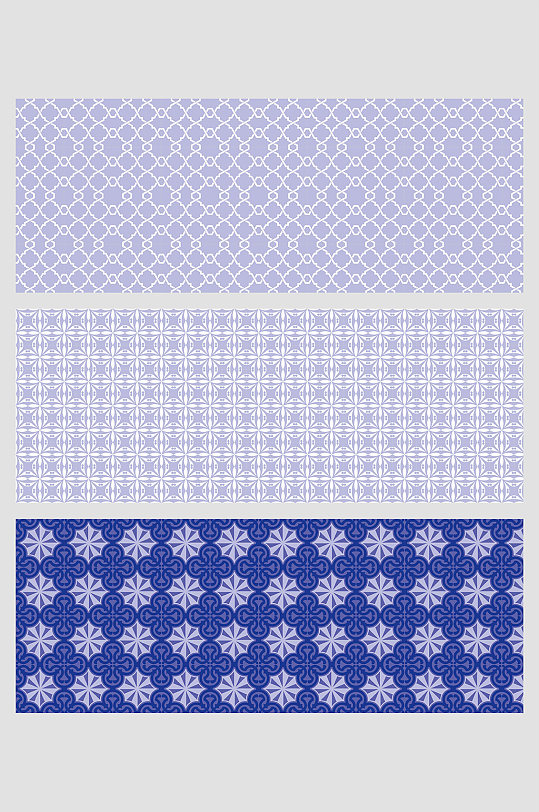青花瓷香芋紫色中国民族风图案花纹壁纸