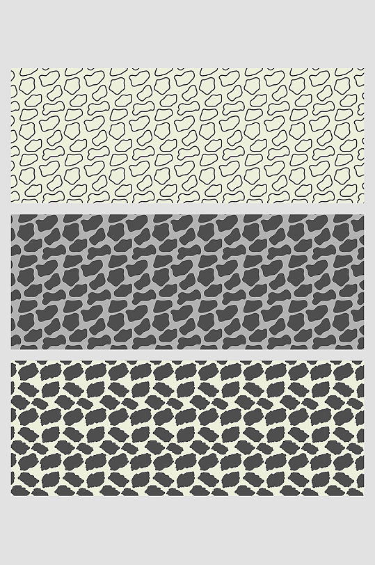 斑马豹纹不规则矩形方块灰黑白线条壁纸