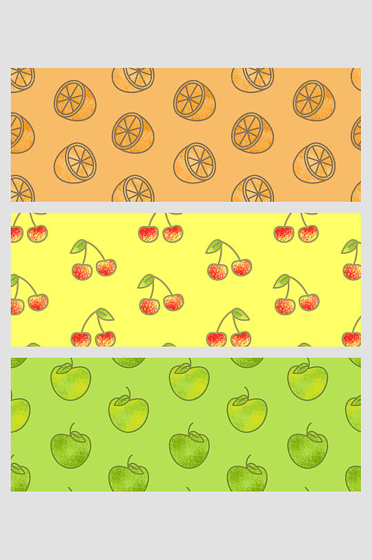 黄绿水果柠檬樱桃苹果绿色壁纸