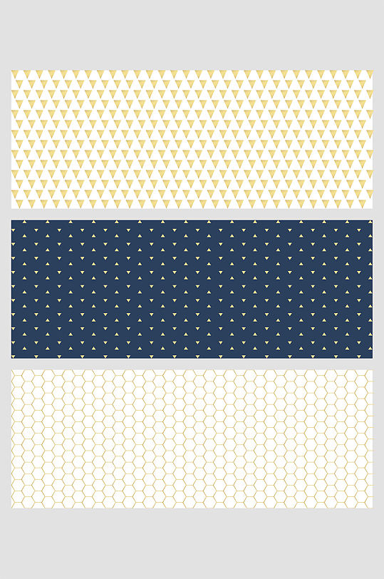 金色深蓝渐变简约线条几何六边形免扣背景