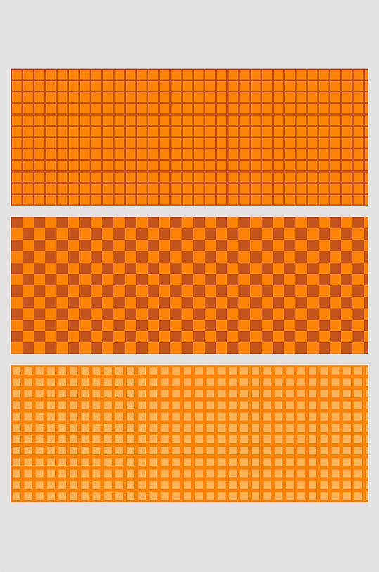 橙色马赛克像素网格方块矢量免扣背景