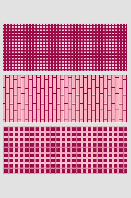 粉红色方块几何墙砖矢量免扣背景