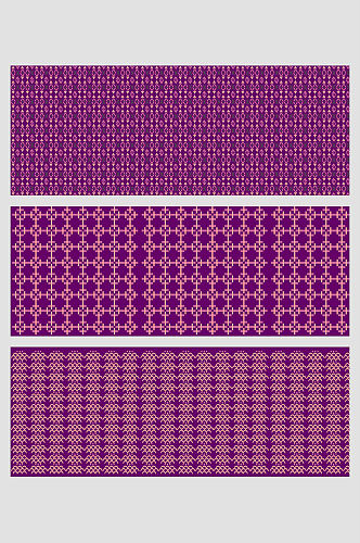 紫色波浪菱形花纹图案矢量免扣背景