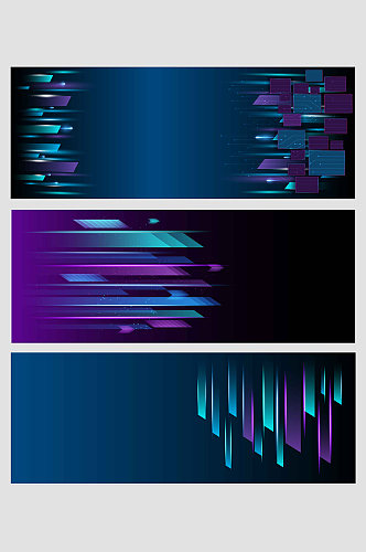蓝紫色线条渐变几何科技感会议矢量免扣背景